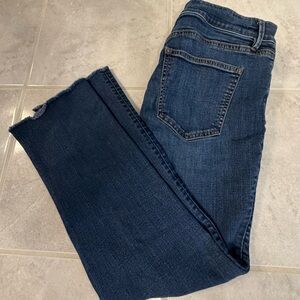 Ann Taylor Dark Indigo Cropped Jeans